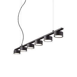 235486 Ideal lux Minor подвесной линейный светильник с шестью поворотными спотами на штанге