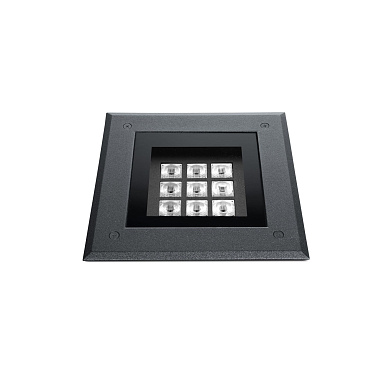 Грунтовый проходной светильник Simes Zip квадратный Comfort S.7896