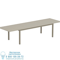 РАЗДВИЖНОЙ СТОЛ TABOELA 100X220/340CM ПЕСОК С КЕРАМИЧЕСКОЙ СТОЛЕШНИЦЕЙ ЖЕМЧУЖНО-СЕРЫЙ Royal Botania