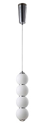 DESI SP4 CHROME/WHITE Crystal Lux DESI подвесной светильник с вертикальной композицией из сферических элементов