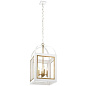 Vath 16" 4 Light Foyer Pendant White & Natural Brass подвесной светильник 52029WHNBR Kichler — фото 1