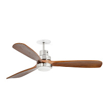 LANTAU L RECESSED Matt nickel/walnut fan 3000K TUYA