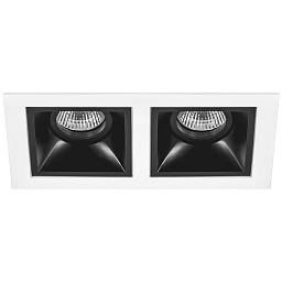 D5260707 Lightstar Domino точечный светильник, 50Вт, белый;черный