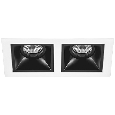 D5260707 Lightstar Domino точечный светильник, 50Вт, белый;черный
