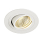 113901 SLV NEW TRIA LED DL ROUND SET, светильник 6.2W, 3000К, с блоком питания, белый