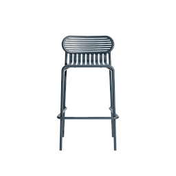 M0745423 WEEK-END Petite Friture Барный стул садовый металлический серо-голубой H80