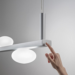 05704LATHXXBB Elesi luce Boma SP 4L LED люстра на 4 плафона серебристый