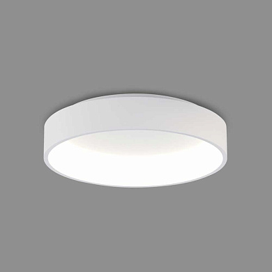 потолочный светильник с белым корпусом и мягким рассеиванием света