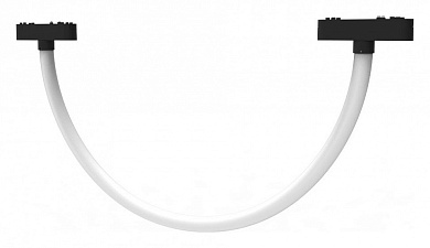 магнитный трековый светильник белого цвета с округлым корпусом для рельсового монтажа 40V