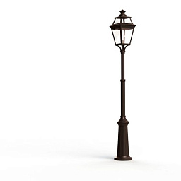 149006046 Roger Pradier Place Des Vosges уличный фонарный столб коричневого цвета с прозрачным плафоном