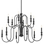 Karthe 12 Light Chandelier Black люстра 52472BK Kichler — фото 6