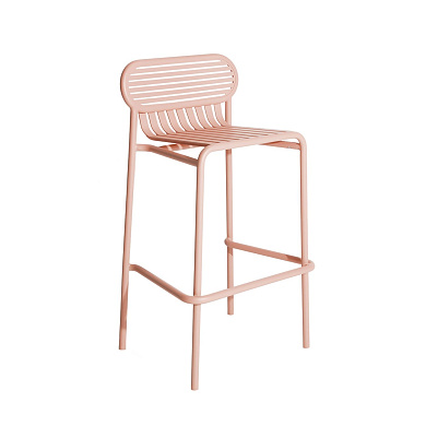 M0745419 WEEK-END Petite Friture Барный стул садовый металлический розовый H80