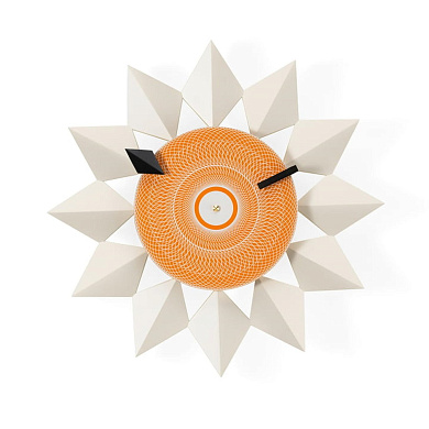 20126601 Diamond Vitra Часы настенные с метками, белые