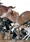 Фарфоровая скульптура оленей и гончих Pursued Deer Lladro, лимитированная серия 01001377 — фото 3