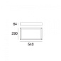 CA007DWHMDI Linea Light Tara AP PL LED S малый прямоугольный потолочный и настенный светильник белый — фото 3