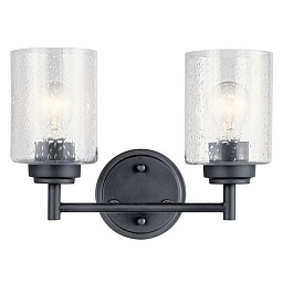 Winslow 2 Light Vanity Light Black настенный светильник 45885BK Kichler
