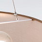 HL 6-1632/3 braun Ufo Orion подвесной круглый текстильный светильник — фото 5