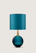 Azure shown with 13 Low Hat in Teal Satin with Gold collar with Cream Card lining
