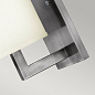 Настенный светильник Hampton Hinkely HK-HAMPTON1 античный никель с абажуром цвета слоновой кости — фото 2