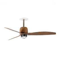 WEAVER RECESSED M Old gold/walnut fan 3000K