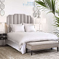 111117 Headboard Holborn pebble grey  Eichholtz