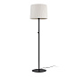 64313-41 SAMBA BLACK FLOOR LAMP BEIGE RIBBONED LAMPSHADE ø4 торшер Faro barcelona — фото 3