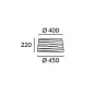 PAN-164-05 Leds C4 Shade round horizontal wrapping Ø450mm — фото 1
