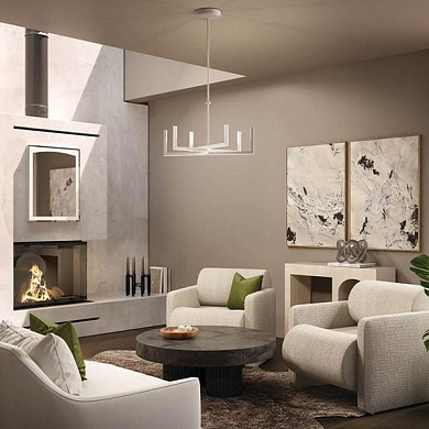 Priam LED Chandelier White люстра 84313WH Kichler