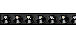 BLACK FOSTER ASYMMETRIC TRIMLESS 15 потолочный встраиваемый светильник, Arkoslight