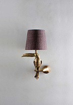 French Brass shown with 5 Toucan Fez in Pecan Linen with Cream Card lining