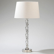 TG0069.NI.BC Meribel Twisted Glass Lamp, Nickel, Large