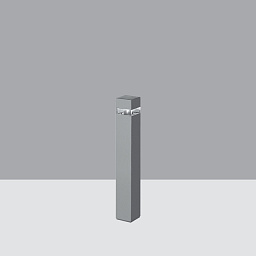 BG22 iWay square iGuzzini Bollard 90x90 mm H= 610mm  Led with electronic ballast and symmetrical