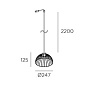 71-8484-93-14 Leds C4 Contrast ø247mm for Deltatrack дерево