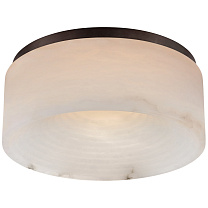 Otto Medium Flush Mount бронза с алебастром