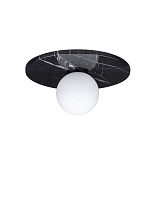 Opal Glass Black Marble LED G9 1x5 Watt 100-240Volt IP20 Bulb Excluded D: 30 H: 15.5 cm