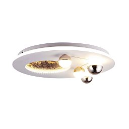 Потолочный светильник Favourite Plaides 4630-4C — плоский потолочный светодиодный светильник с пятью плафонами-шарами