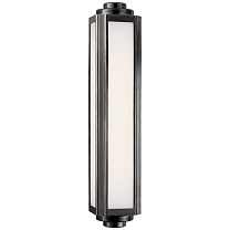 Keating Medium Sconce бронза с белым стеклом