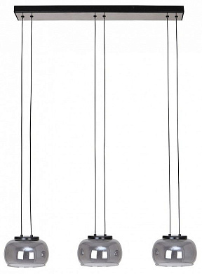 подвесной светильник с тремя зеркальными шарами на тросах