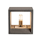 1000911 SLV SOLID CUBE QT14 WL black sandstone настенный светильник — фото 1