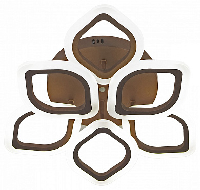 потолочный светильник с шестью лепестковыми элементами