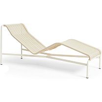 Palissade Cord Chaise Longue, сталь с порошковой окраской и шнур, кремово-белый