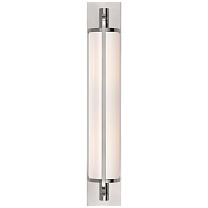 Keeley Tall Pivoting Sconce полированный никель с белым стеклом