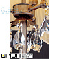 Настольная лампа Orion Miramare LA 4-1164/3 silber-gold/Schirm champ
