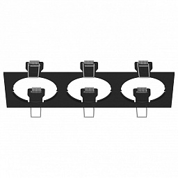 217537 Lightstar Intero 16 тройная рамка для встроенных потолочных светильников черного цвета