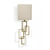 Small Salperton Wall Light White Gold Porta Romana