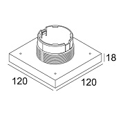 MOUNTING KIT R60 TRIMLESS CSC  Delta Light