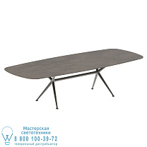 EXES СТОЛ 300X120CM АЛЮМИНИЕВЫЕ НОЖКИ БРОНЗА - СТОЛЕШНИЦА СТОЛА CERAMIC TERRA MARRONE Royal Botania