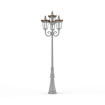 Louvre N° 11; one-piece clear glass Built-in LED 2700°K warm white 4x13W; Silk grey