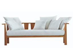 Gervasoni Outdoor 3-местный садовый диван из ткани Gervasoni