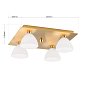 Потолочный светильник Orion Opaldesign DL 7-372/4 gold-matt/438 opal — фото 6